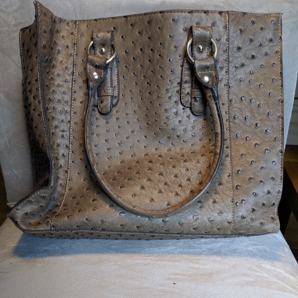 Large Grey Handbag - LIKE NEW